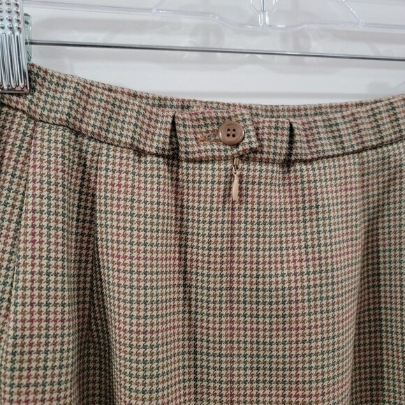 Vintage Pendleton Womens Maxi Skirt Size 10 Houndstooth Wool Academia Old Money - Picture 4 of 7